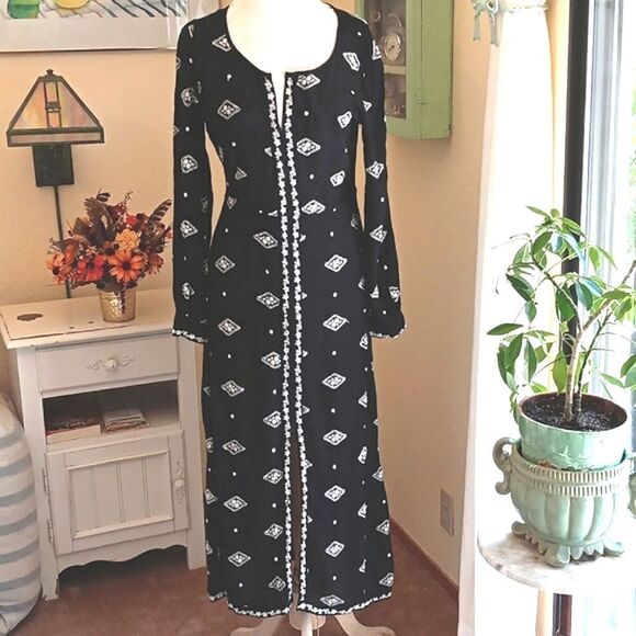 Free People Lily of the Valley Gauze Gothcore Dress - Picture 3 of 16